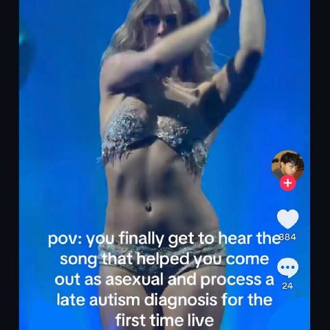 pov: you finally get to hear song that helped you come out as asexual and ргосе$$ а late autism diagnosis for the first time live