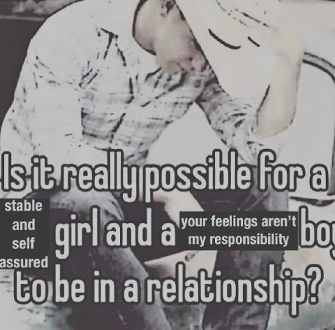 Fond and your feelings assured self irl and a’ my sponsibility beina relationship?