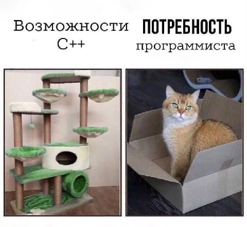 Возможности ПОТРЕБНОСТЬ С++ программиста