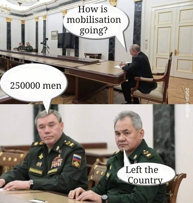 is у mobilisation going? 250000 men A Left the 7