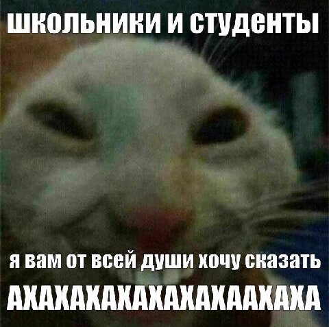 школьники СТУДЕНТЫ я вам от всей души хочу сказать АКАКАХАКАКАКАХААКАКА