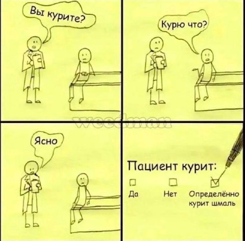 (Курю что? Пациент кури Да Определённо it курит шмаль