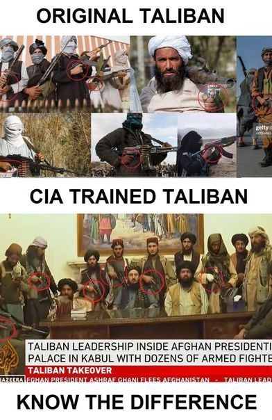 ORIGINAL TALIBAN A ahs gettyin CIA TRAINED TALIBAN 7 И TALIBAN LEADERSHIP INSIDE AFGHAN PRESIDENTI PALACE IN KABUL WITH DOZENS OF ARMED FIGHT KNOW THE DIFFERENCE
