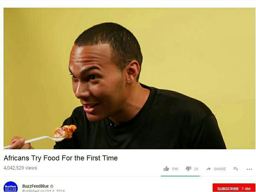 3% 7 me С Africans Try Food For the First Time 4,042,529 views