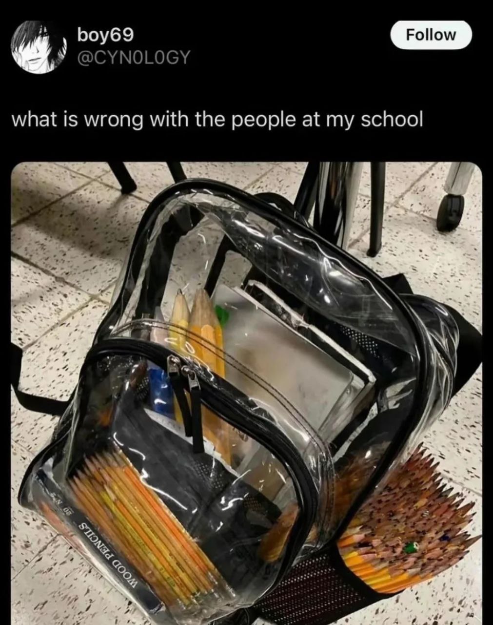 boy69 @CYNOLOGY what is wrong with the people at my school INS у