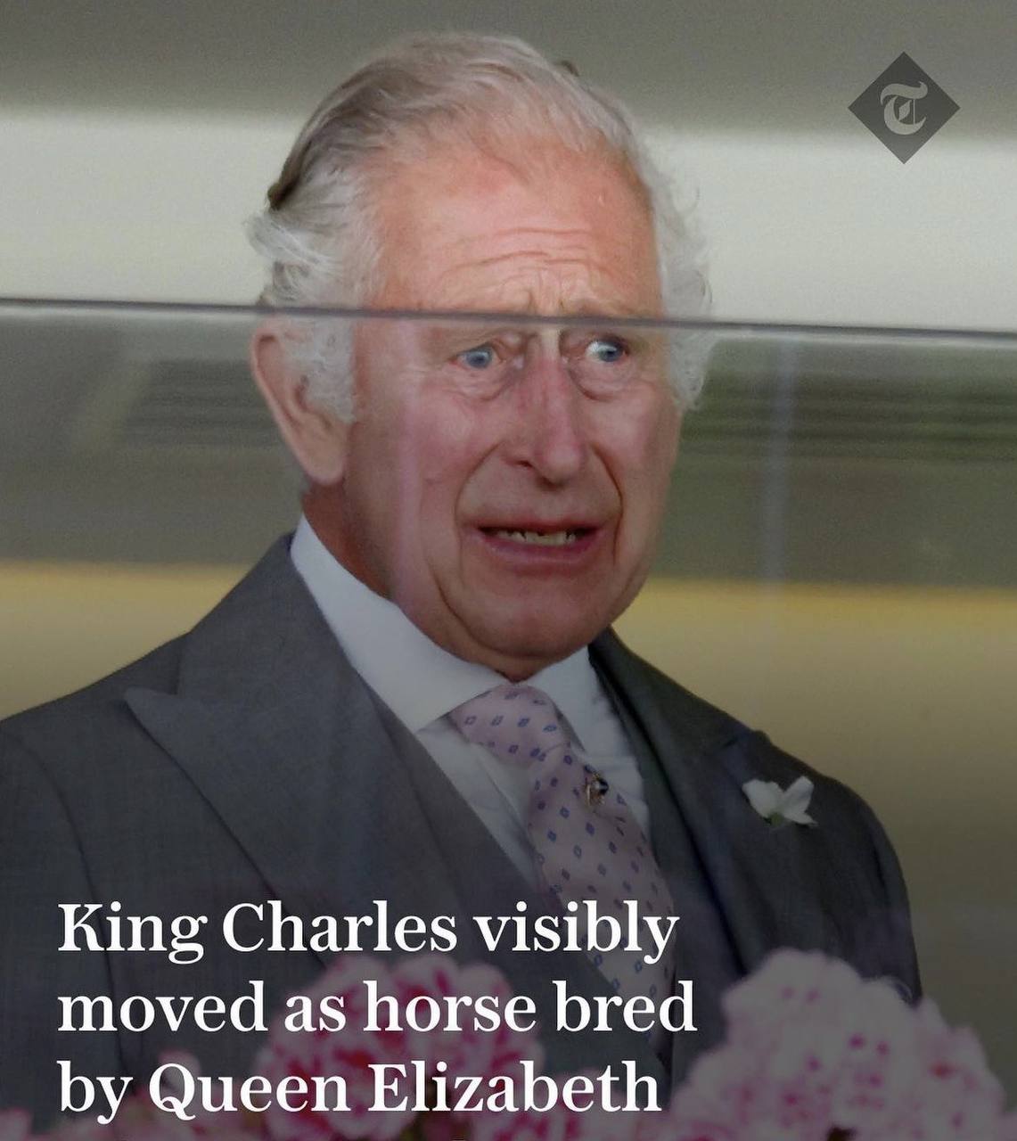 King Charles visibly moved as horse bred Queen Elizabeth