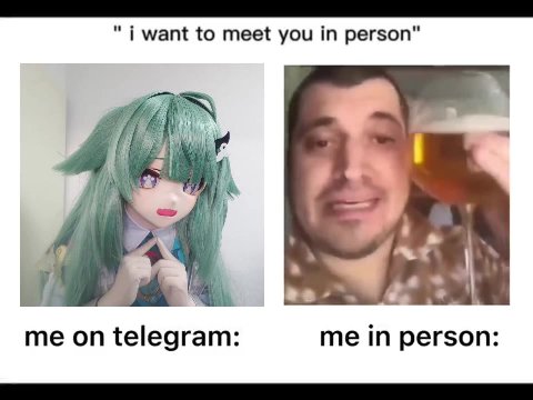 want to meet you in person" 4 me on telegram: me in person: