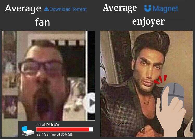 Ауегаде Average fan enjoyer и 4 a Local Disk 25.7 free 356 68