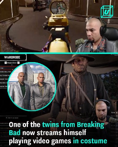 One of the twins from Breaking Bad now streams himself playing video games in costume