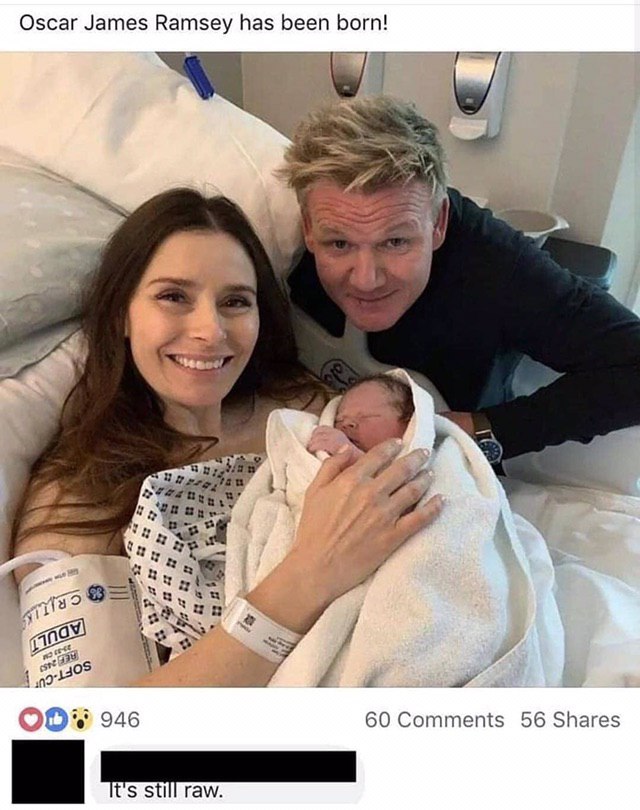 Oscar James Ramsey has been born! и У к “7 4 4 AGO 2 Ait! a7 у 12 946 60 Comments 56 Shares И 5 raw.