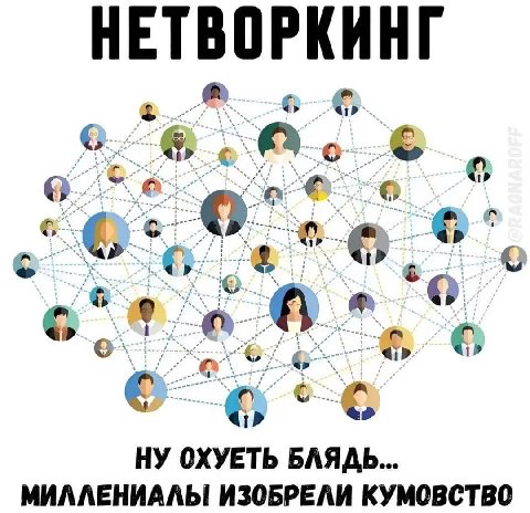 НЕТВОРКИНГ «1 26 в МИЛЛЕНИАЛЫ ИЗОБРЕЛИ КУМОВСТВО НУ ОХУЕТЬ БЛЯДЬ...
