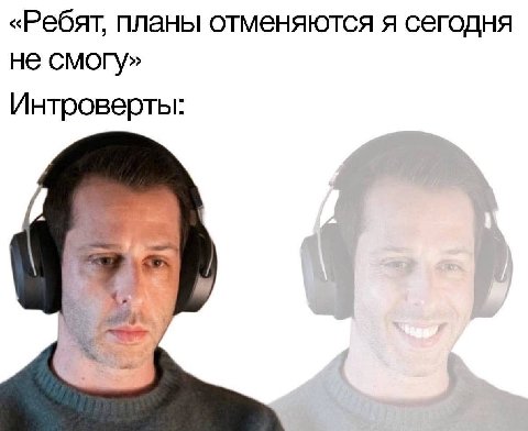 «Ребят, планы отменяются я сегодня не смогу» Интроверты: