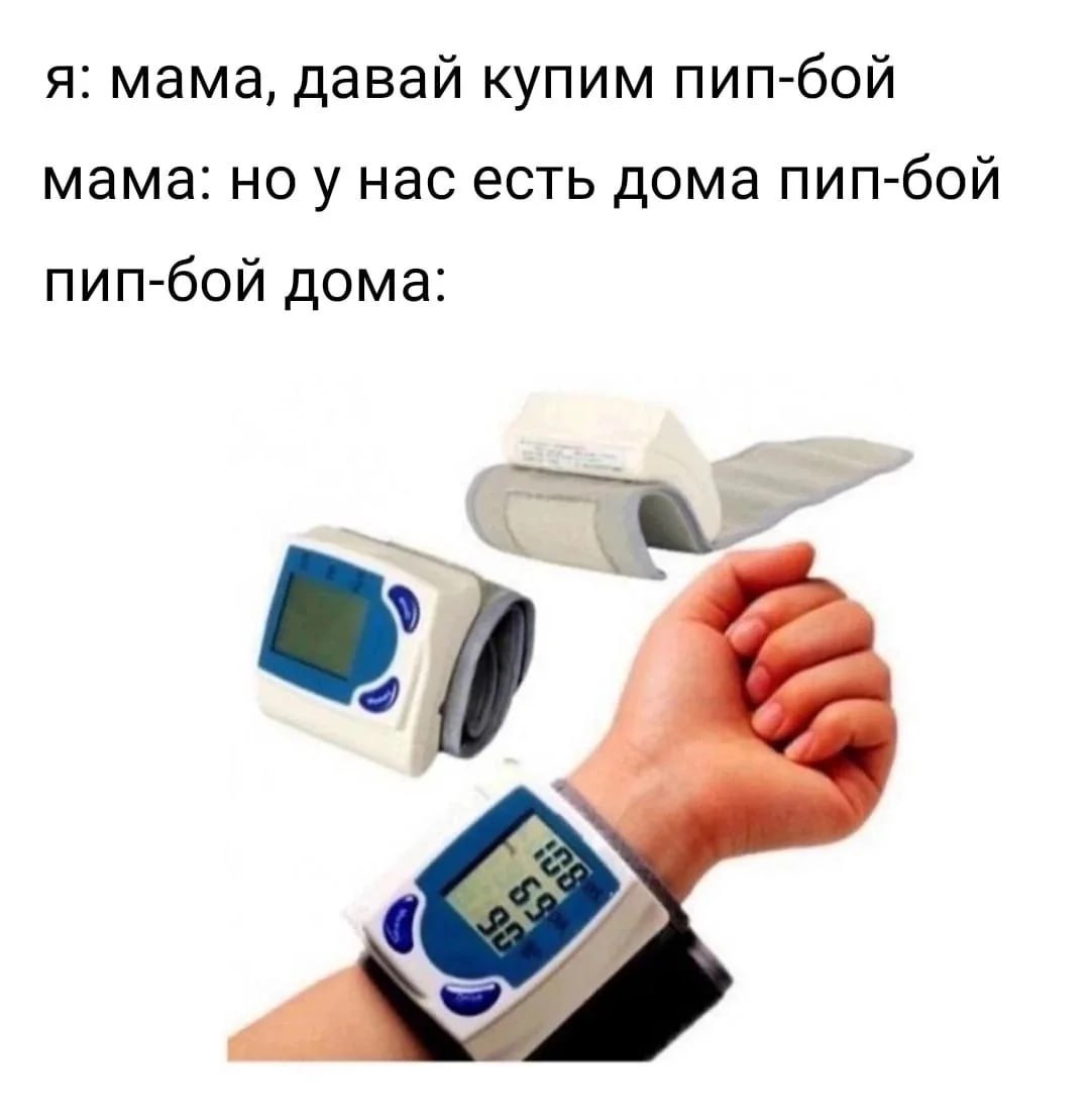я: мама, давай купим пип-бой мама: у нас есть дома пип-бой пип-бой дома: