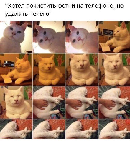 "Хотел почистить фотки на телефоне, но удалять нечего"