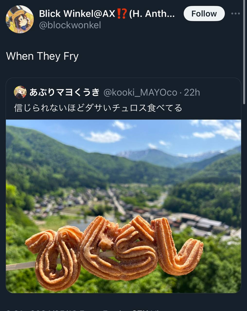 Blick Anth... @blockwonkel When They Fry @kooki_MAYOco- С