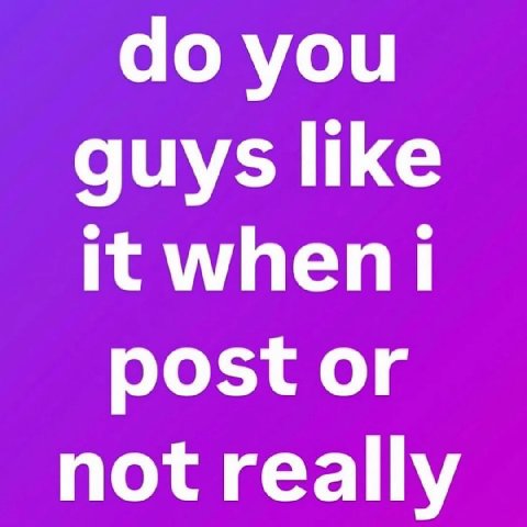 you guys like post or not really
