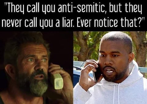 They call you anti-semitic, but they never Call you a liar. Ever notice that? “а