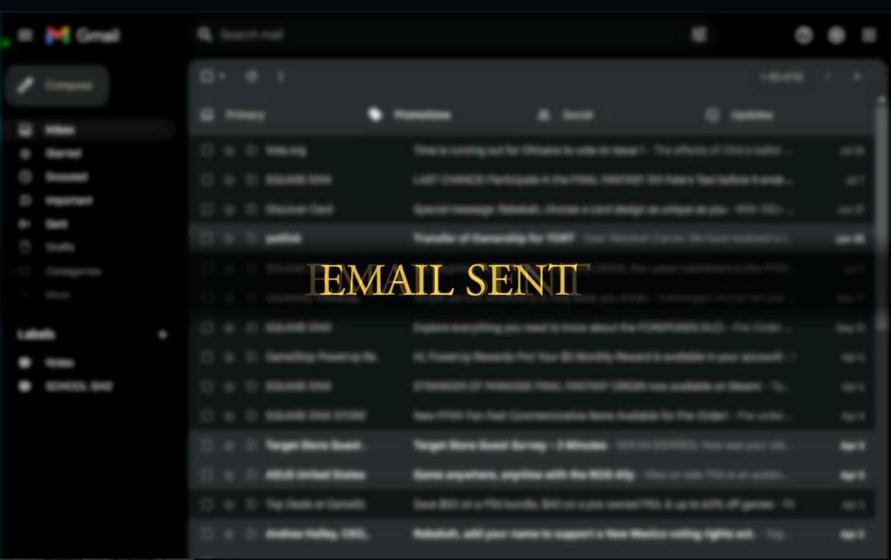 EMAIL SENT