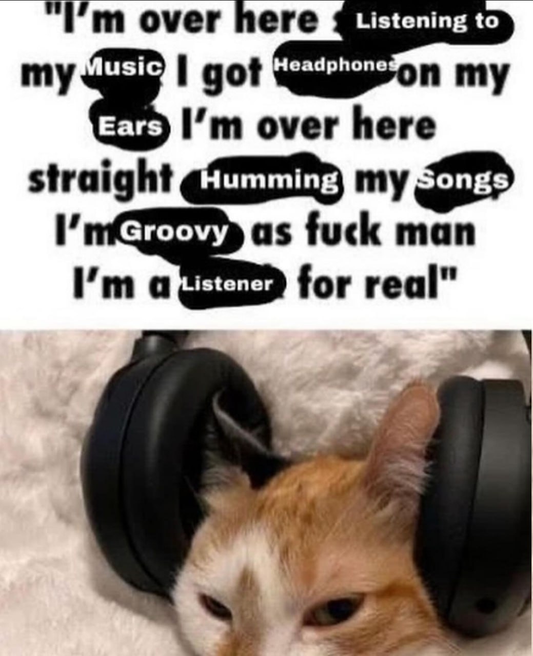 over Headphone over here straight as fuck man а for real"