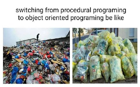 switching from procedural programing to object oriented programing be like ype у a 7