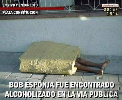 VIVO УЕМ DIRECTO PLAZA CONSTITUCION 20:5 16 A ESPONJA FUE ENCONTRADO ALCOHOLIZADO