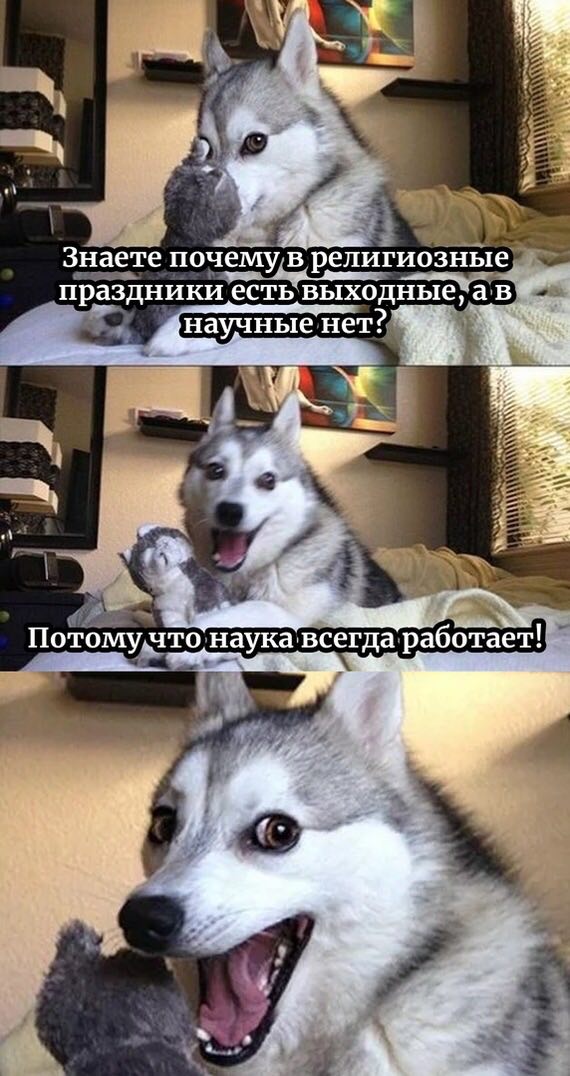 Знаете почему в религиозные праздники есть выходные, а в нет? ARS 3 8 А: наука всегда работает!