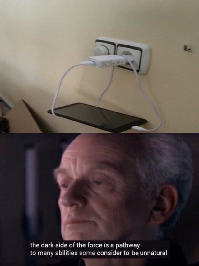 the dark side of the force is а pathway to many abilities consider to be unnatural