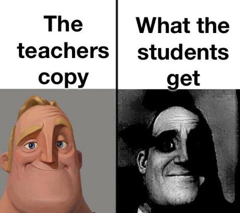 Тре What the students copy get