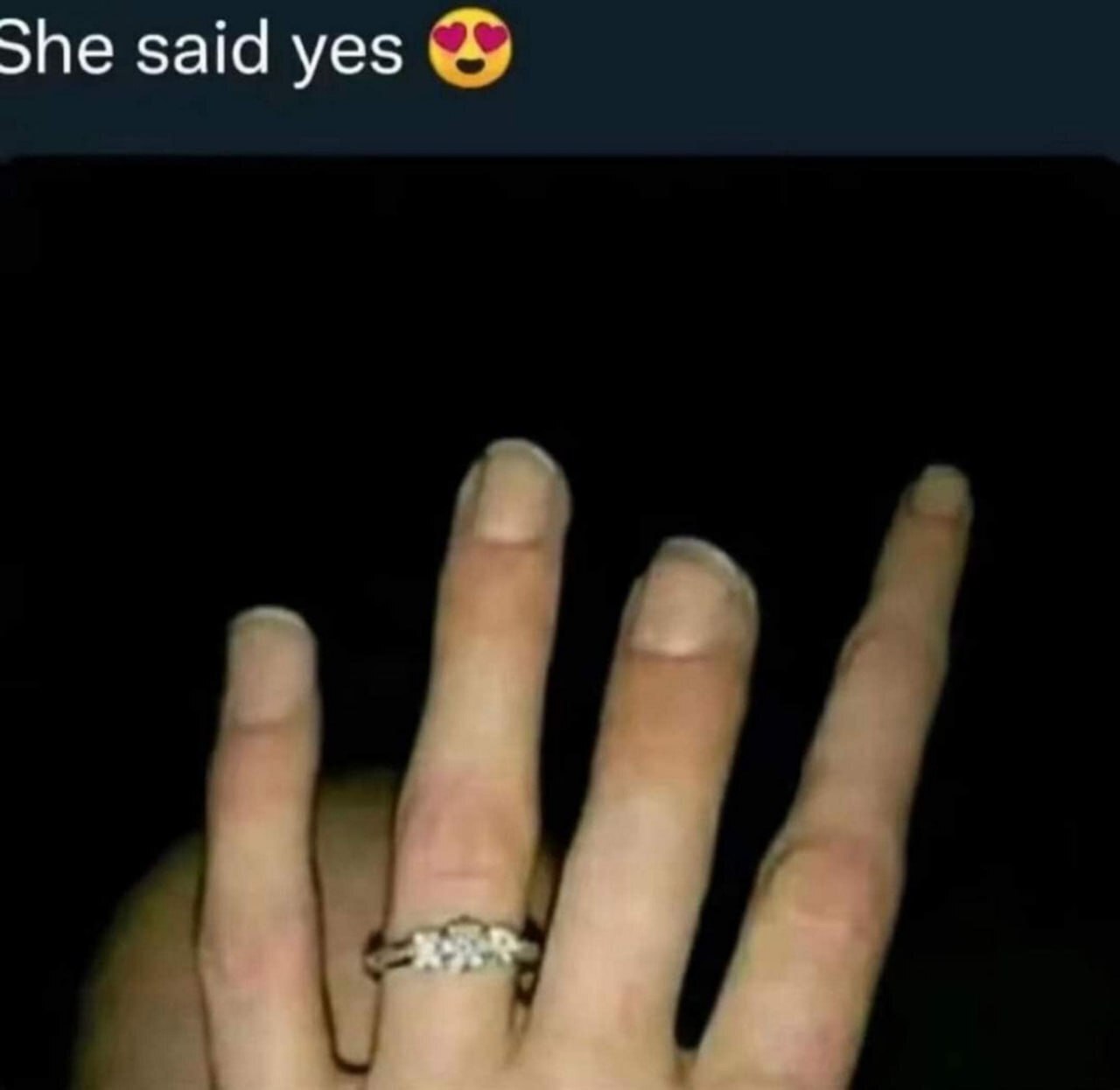 She said yes