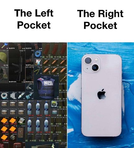 The Left The Right Pocket Pocket