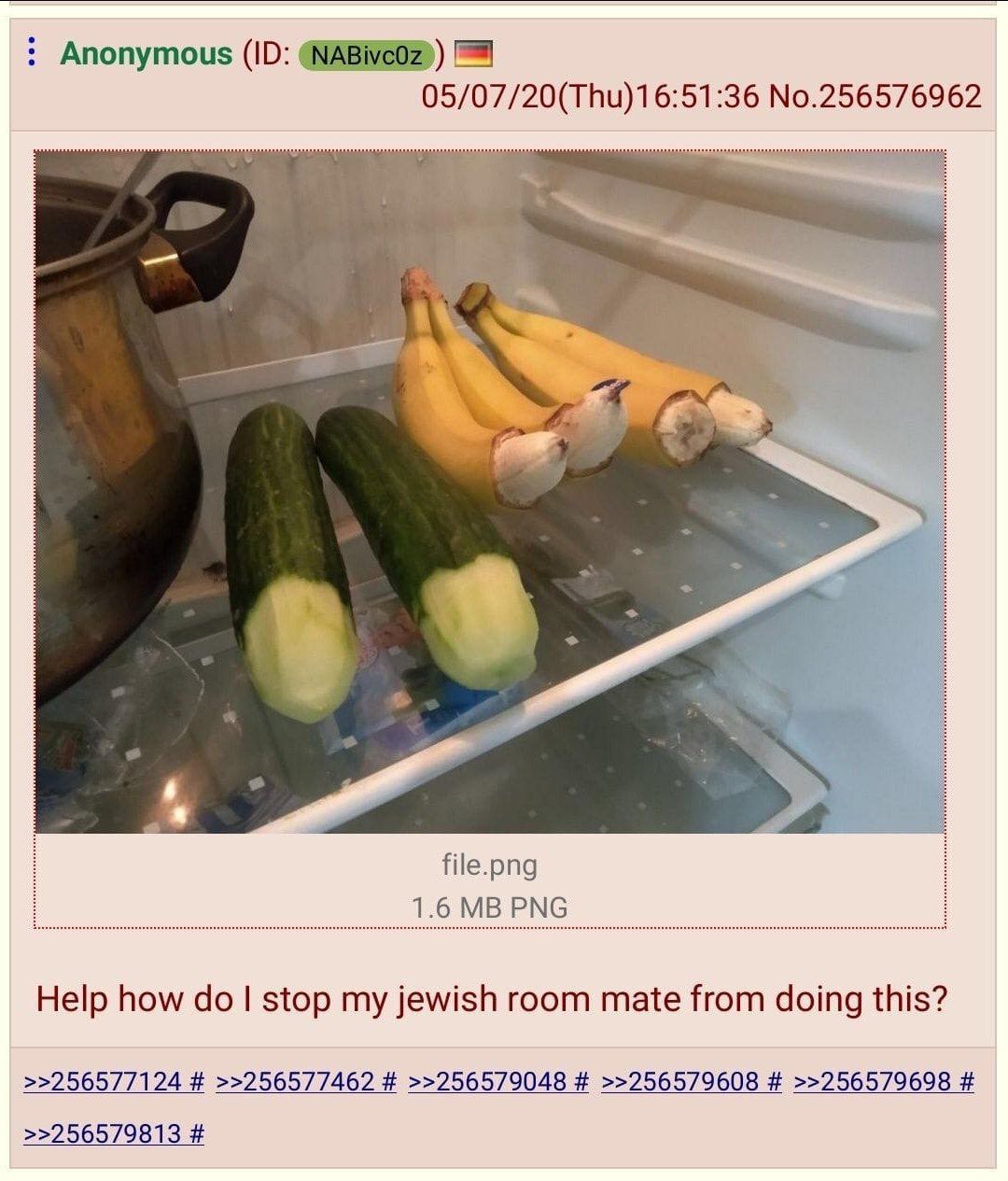 Anonymous 05/07/20(Thu)16:51:36 No.256576962 file.png 1.6 PNG Help how stop my jewish room mate from doing this? >>256577124 >>256577462 >>256579048 >>256579608 >>256579698 >>256579813