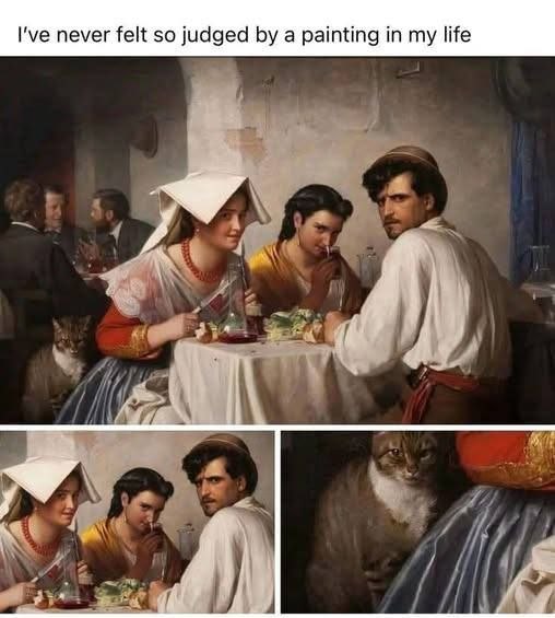 I've never felt so judged а painting in my life 1