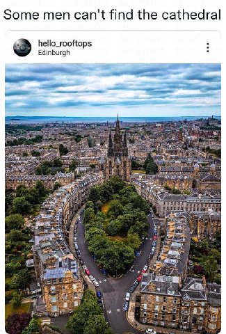 Some men can't find the cathedral hello_rooftops Edinburgh 45 Boe a5 call a a