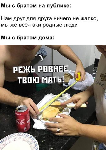 Мы с братом на публике Нам друг для друга ничего не жалко мы же все-таки родные люди Мы с братом дома РЕЖЬ ТВОЮ MATE!
