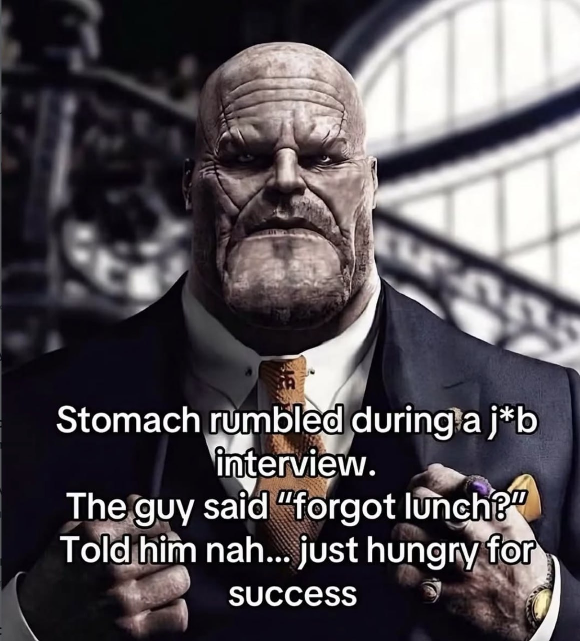4 Stomach during aj*b interview. The guy said “forgot Told him nah... just hungry у