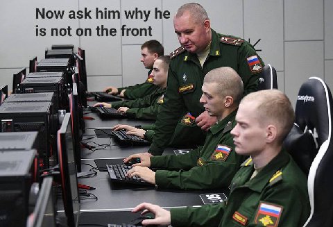 Now ask him why he is not on the front Be. we