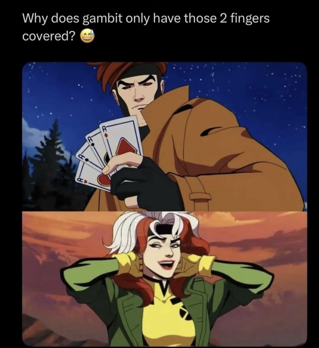 Why cloes gambit only have those 2 fingers covered?