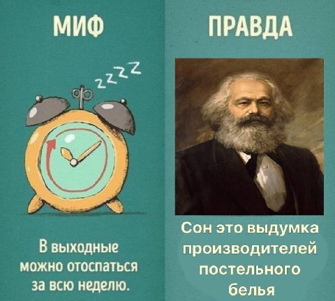МИФ ПРАВДА Сон это выдумка В выходные производителей можно отоспаться постельного за всю неделю. белья