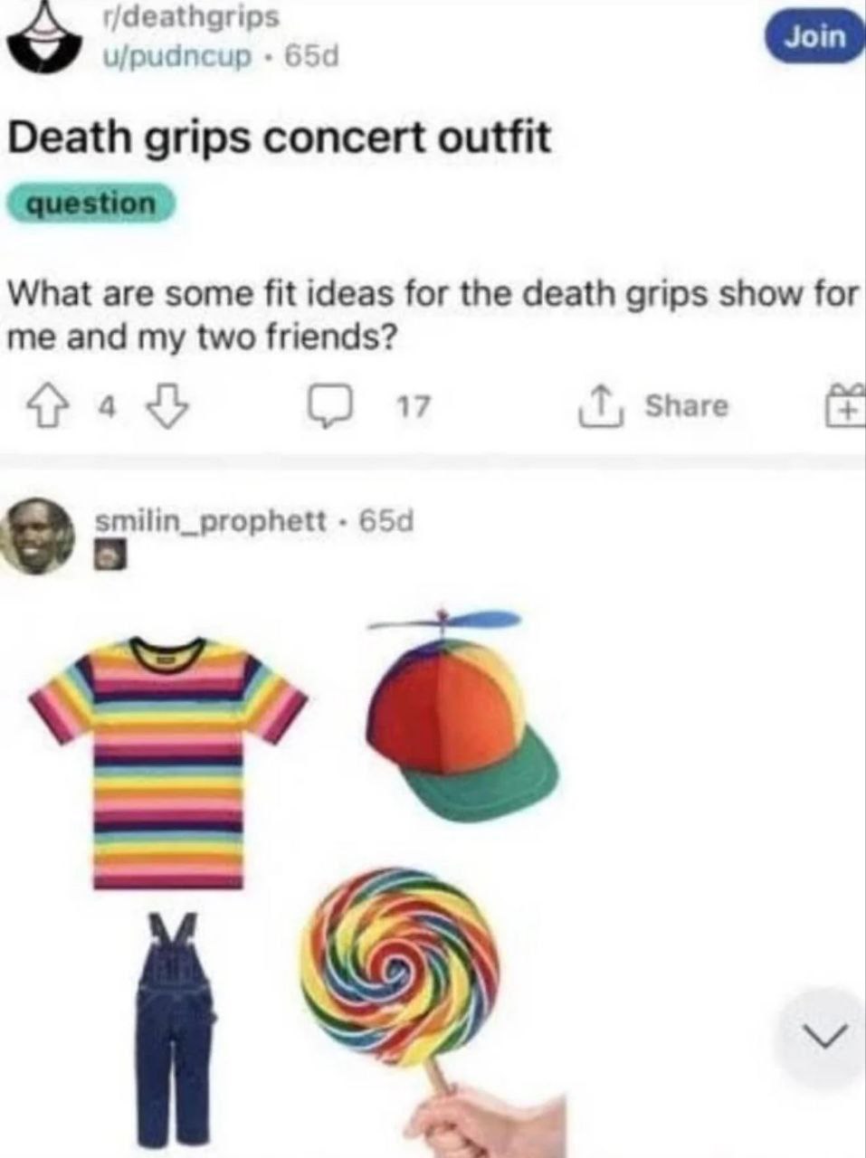r/deathgrips u/pudncup Death grips concert outfit What are some fit ideas for the death grips show for me and my two friends? (2 17 Share smilin_prophett Cot