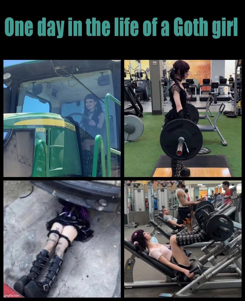 One day in the life of a Goth girl 7 я