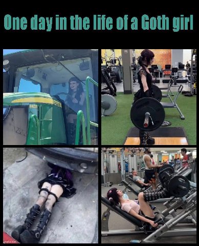 One day in the life of a Goth girl 7 я