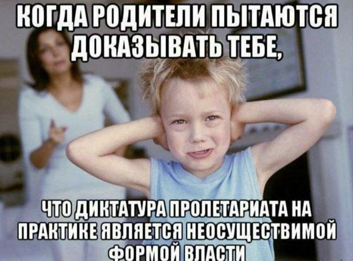 КОГДА РОДИТЕЛИ ПЫТАЮТСЯ ДОНАЗЫВАТЬ ТЕБЕ we ЧТО ДИКТАТУРА ПРОЛЕТАРИАТА НА ПРАКТИНЕ ЯВЛЯЕТСЯ НЕОСУЩЕСТВИМОЙ ФОРМОЙ ВПАСТИ: