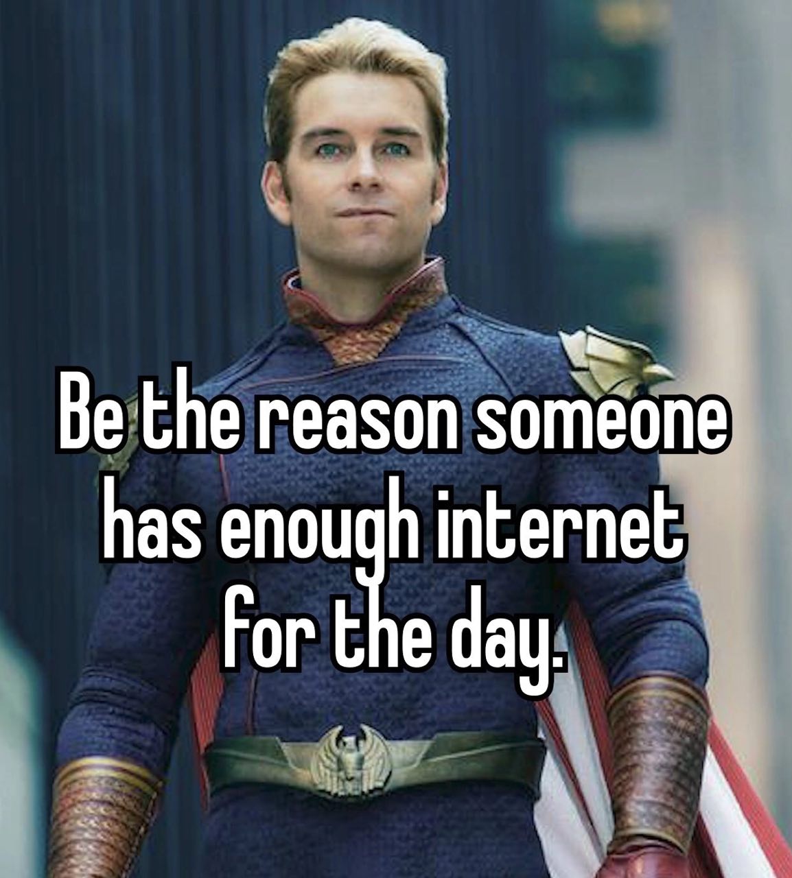 Be the reason someone has internet For the day.
