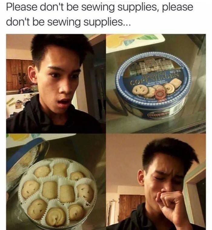 Please don't be sewing supplies, please don't be sewing supplies...