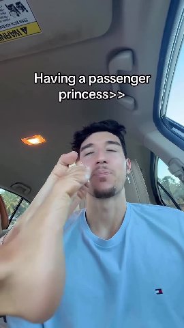 Having a passenger,