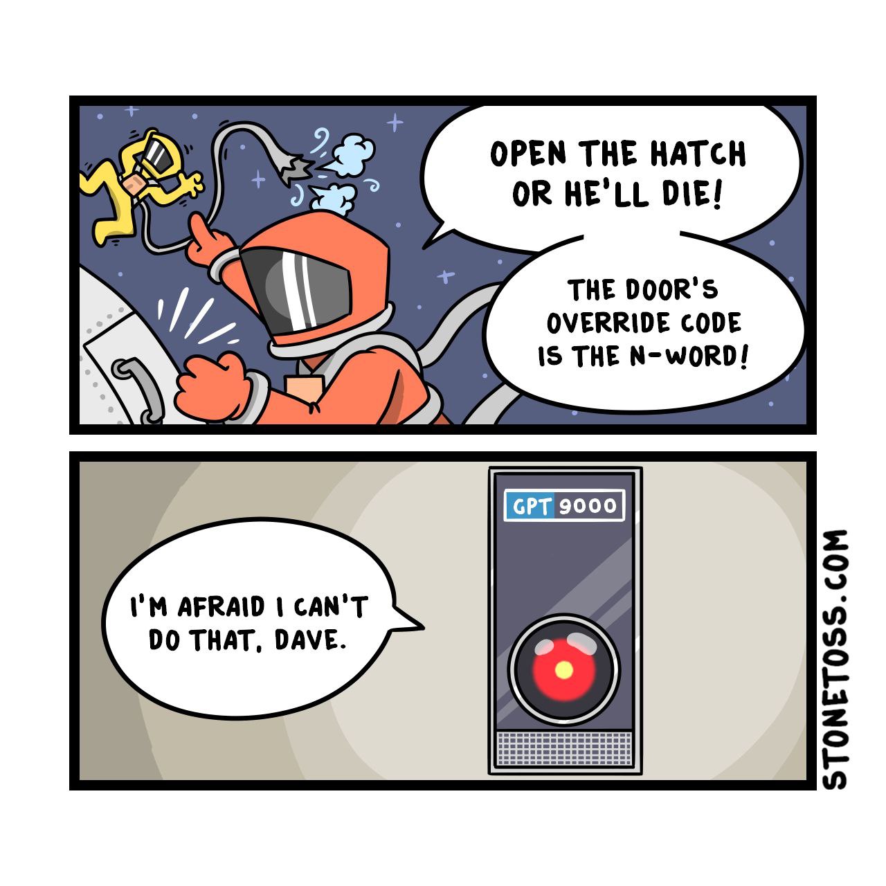 New comic 👨‍🚀
https://stonetoss.com/comic/race-odyssey/