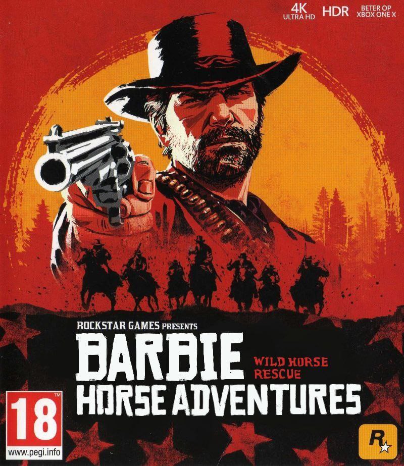BETER ULTRA HDR BOX ONE 4 ROCKSTAR GAMES PRESENTS BARBIE HORSE ADVENTURES www.pegi.info