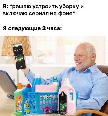 Я: устроить уборку и включаю сериал на фоне* Я следующие 2 часа: