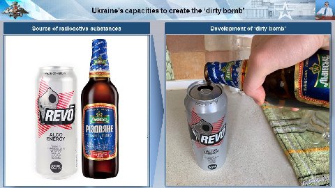 1 Ukraine’s capacities to create the ‘dirty bomb’ 5 4 Source of radioactive substances Development of ‘dirty bomb’ к. ОМЕ SHOT-ON' a A 4 4 В we а 3 PISOBAHE 4 VITAMIN С 5 wif VITAMINS 6». В VITAMIN у