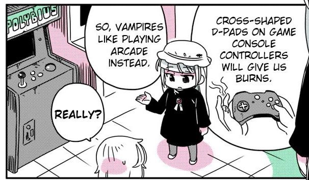 CROSS-SHAPED 50, VAMPIRES D-PADS ON GAME LIKE PLAYING CONSOLE ARCADE INSTEAD. CONTROLLERS WILL GIVE BURNS. “A
